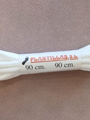 1781 Cordón redondo blanco 90cm