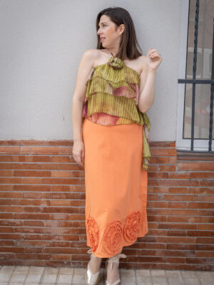 5125 Falda naranja