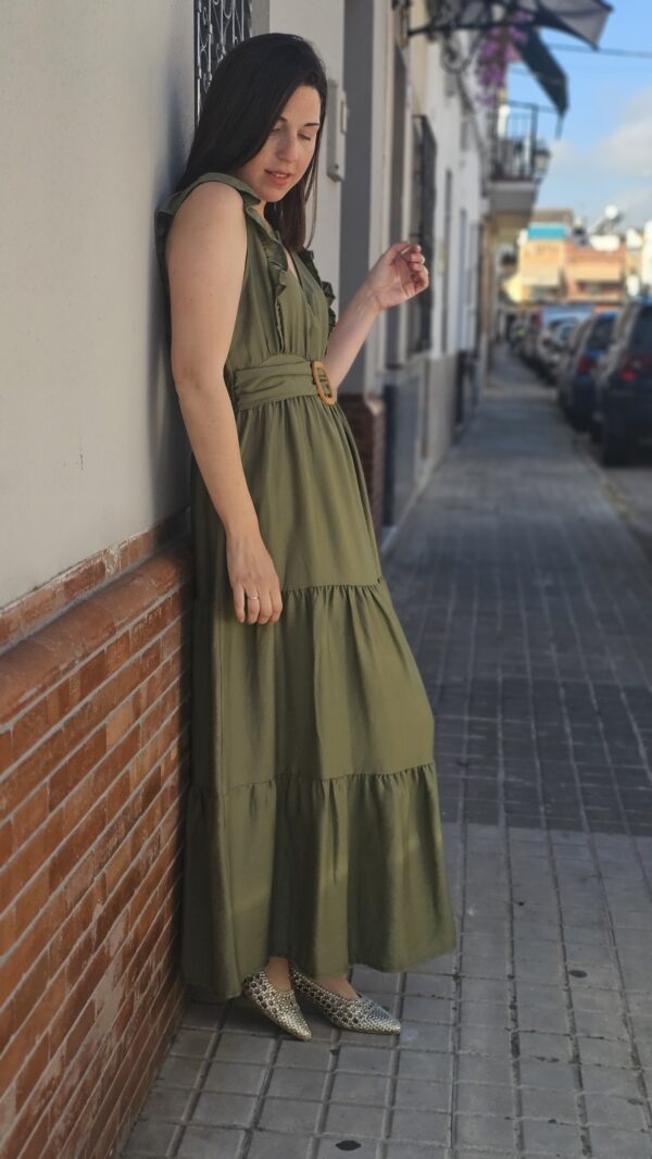 5200 Vestido verde - Imagen 2