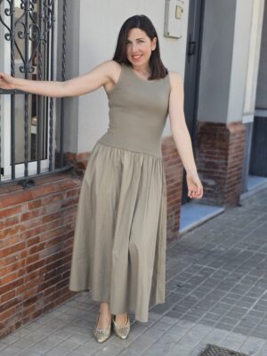 5201 Vestido kaki