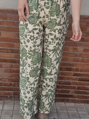 5183 Pantalón hojas verdes