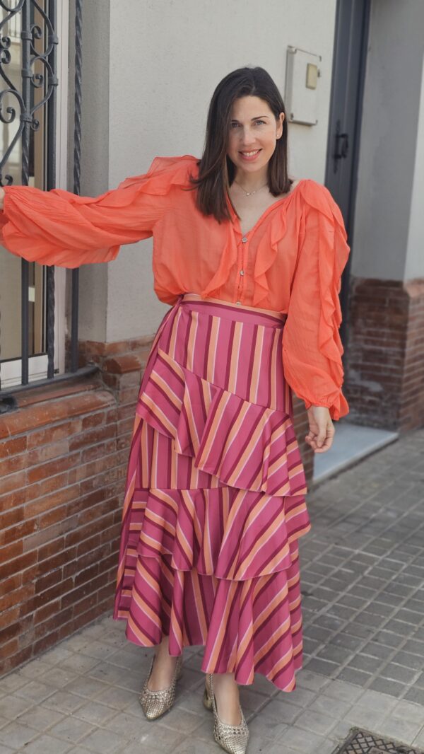 5203 Camisa naranja - Imagen 5