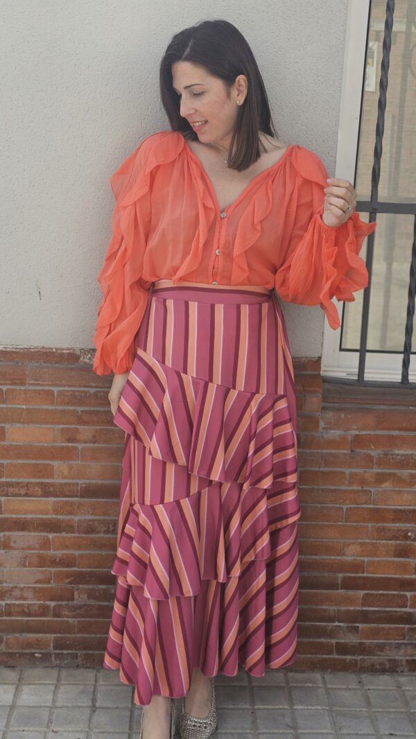 5203 Camisa naranja - Imagen 4