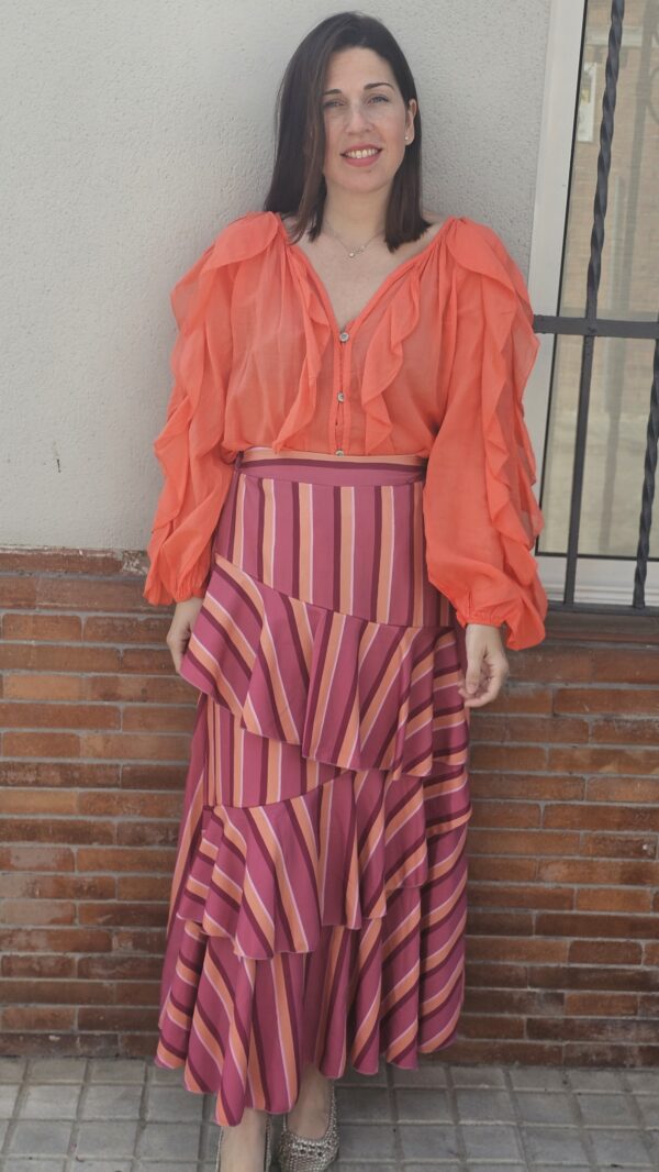 5203 Camisa naranja - Imagen 3