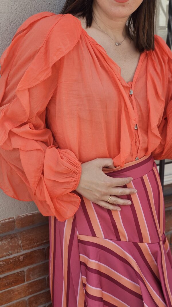 5203 Camisa naranja - Imagen 2