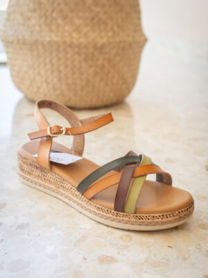 5308 Sandalia cuña baja