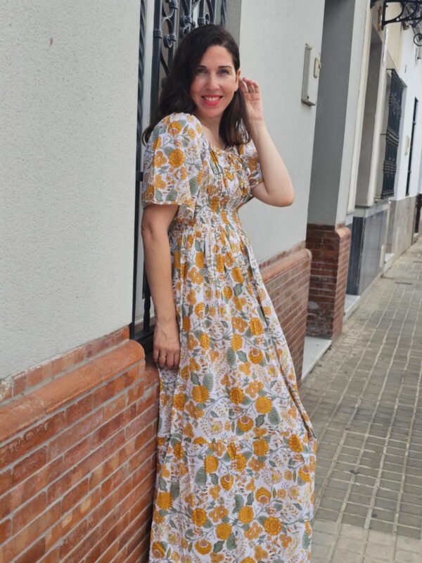 5478 Vestido amarillo - Imagen 2