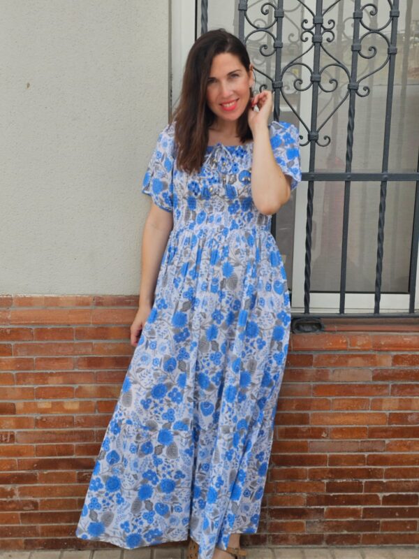5477 Vestido azul - Imagen 2