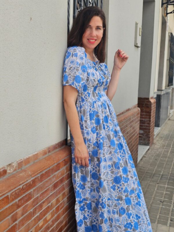 5477 Vestido azul - Imagen 3