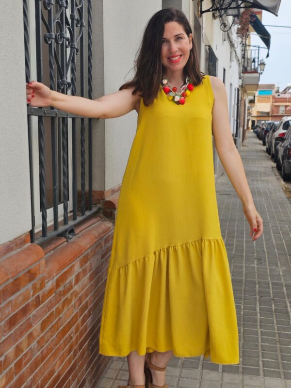 5499 Vestido amarillo - Imagen 2