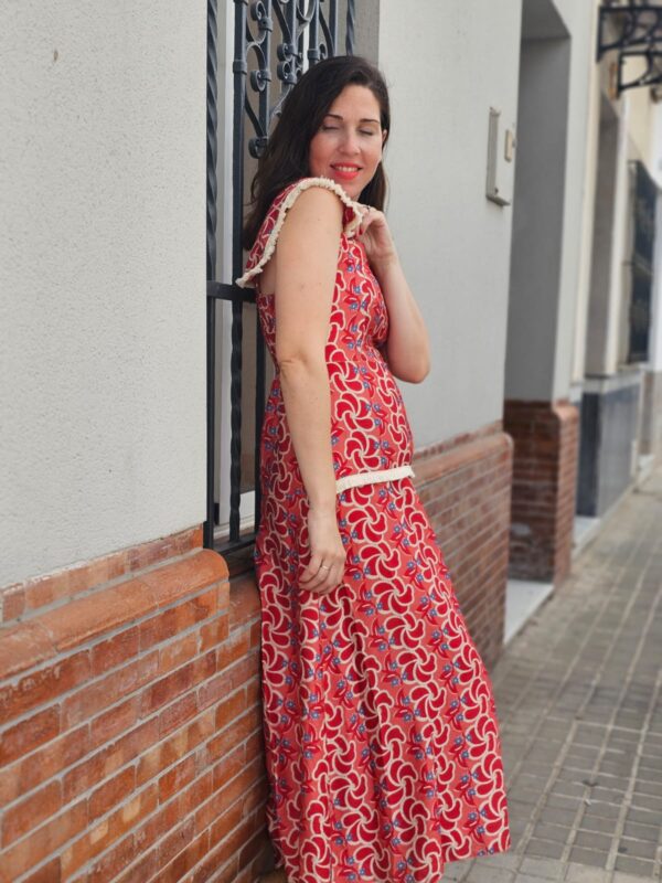 5484 Vestido rojo - Imagen 2