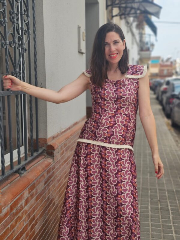 5485 Vestido lila - Imagen 3