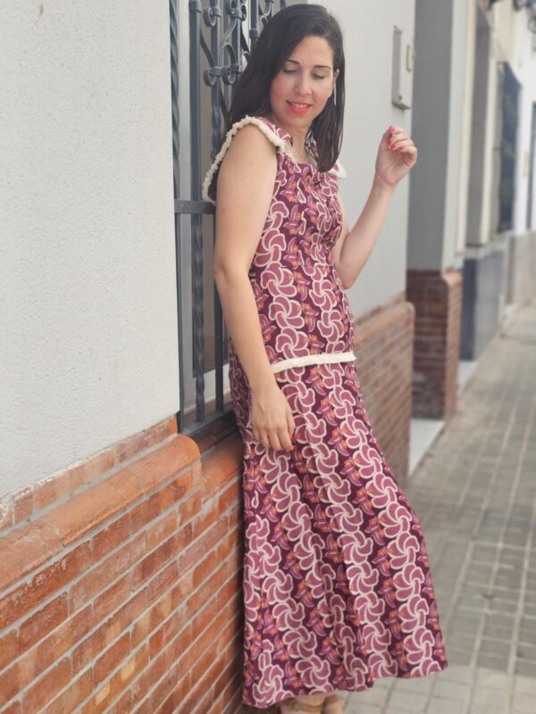 5485 Vestido lila - Imagen 4