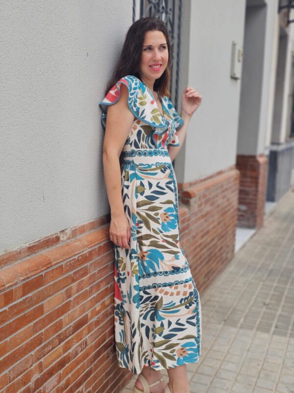 5567 Vestido azul - Imagen 4