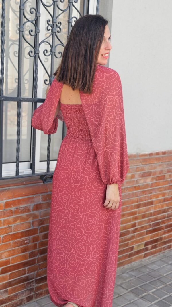 5707 Vestido coral - Imagen 2