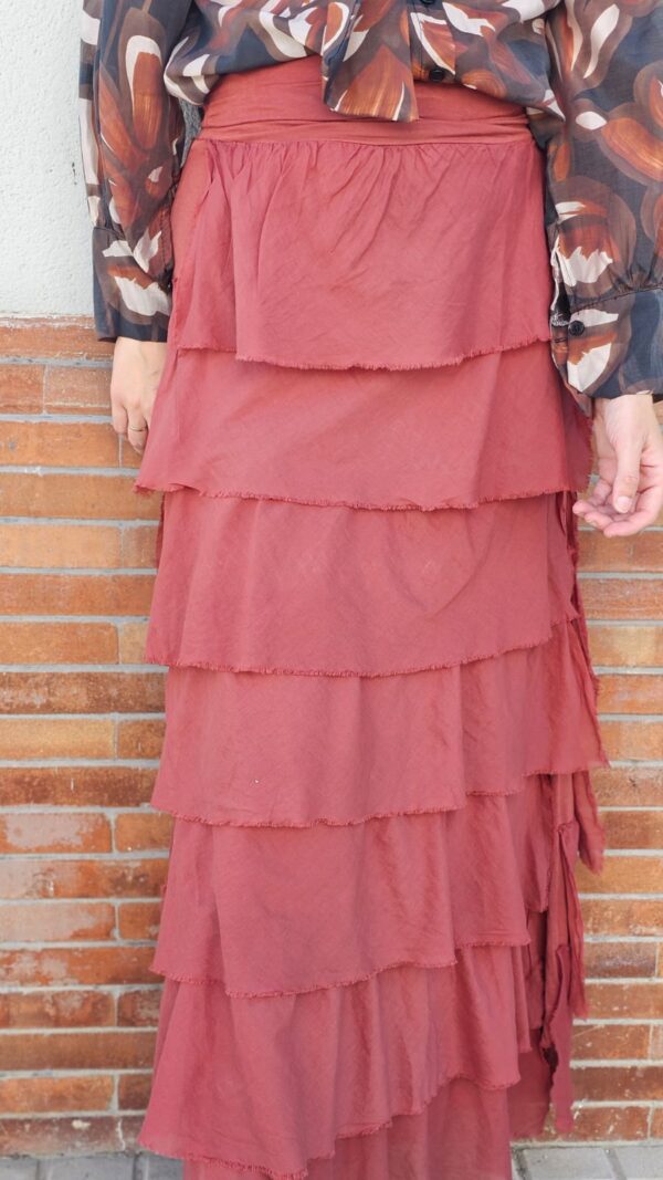 5736 Falda burdeos - Imagen 3