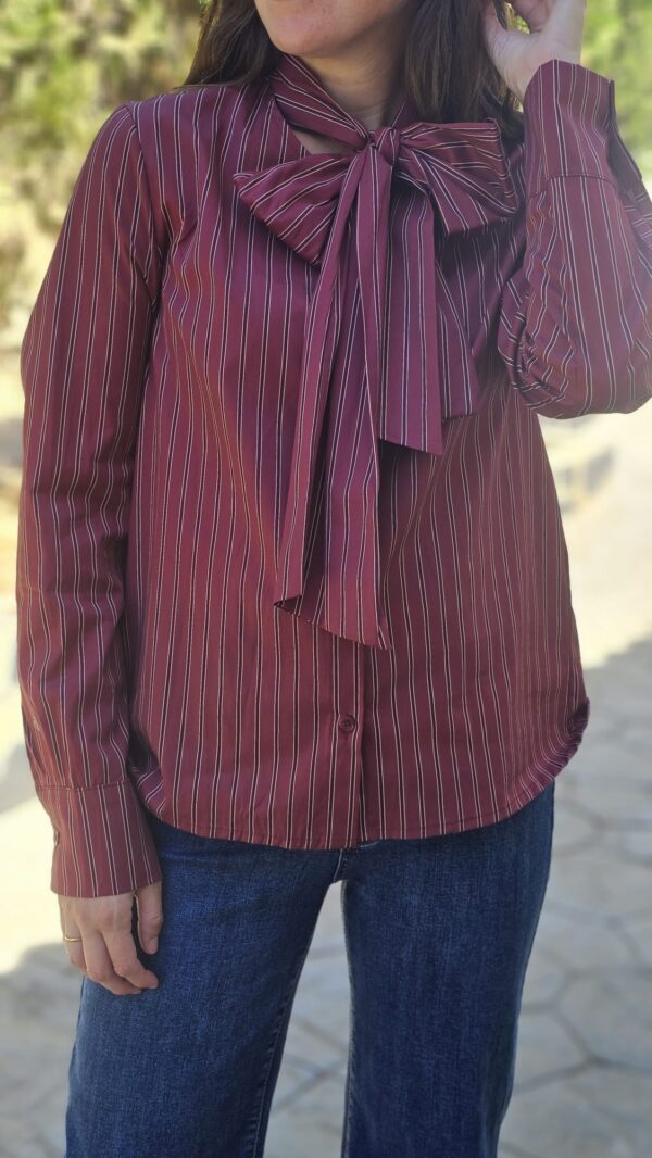5724 Blusa burdeos - Imagen 3