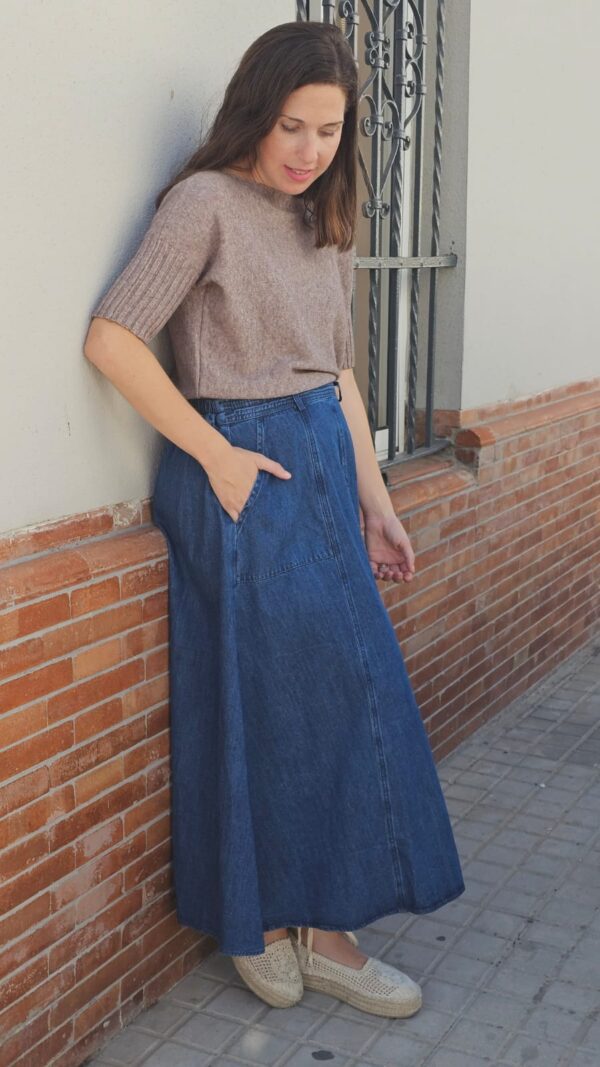 5830 Jersey punto taupe - Imagen 2