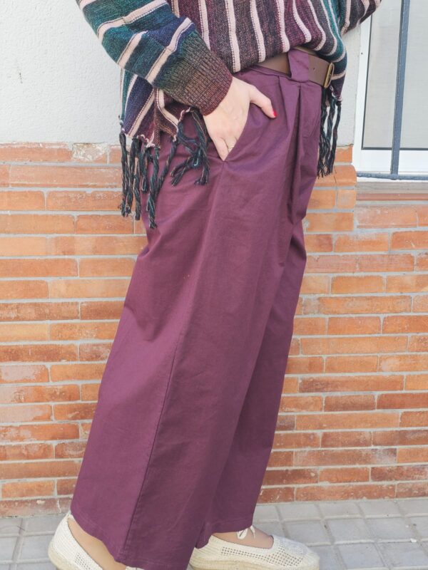 5851 Pantalón burdeos - Imagen 2