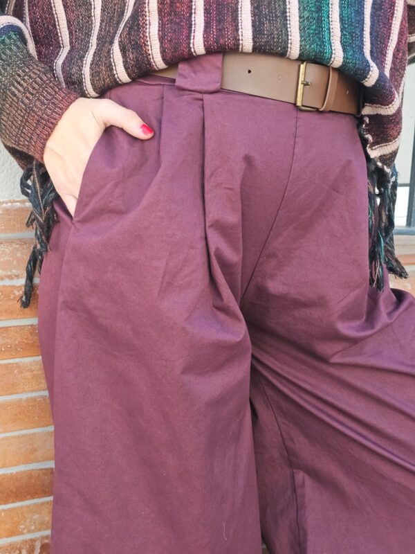 5851 Pantalón burdeos - Imagen 3