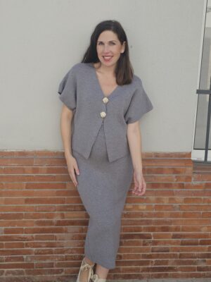 6123 Falda Gris