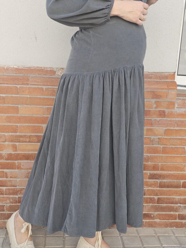 6114 Falda pana gris - Imagen 4