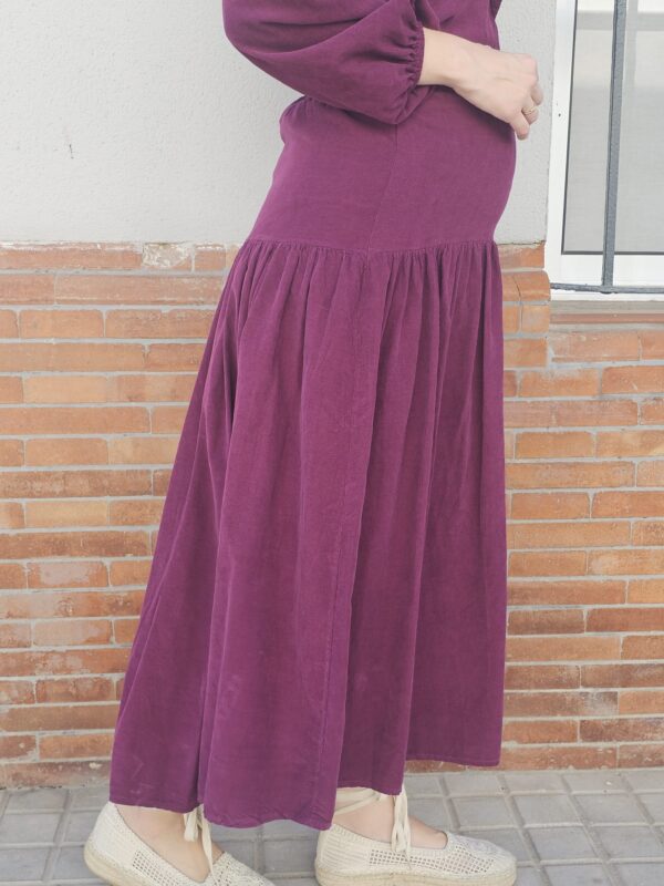 6115 Falda pana burdeos - Imagen 4