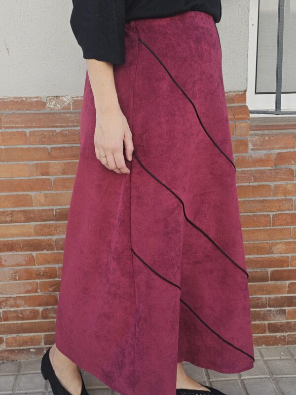 6093 Falda Burdeos - Imagen 4