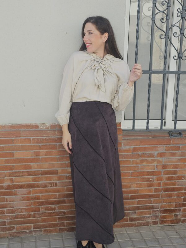 6092 Falda Marrón - Imagen 2