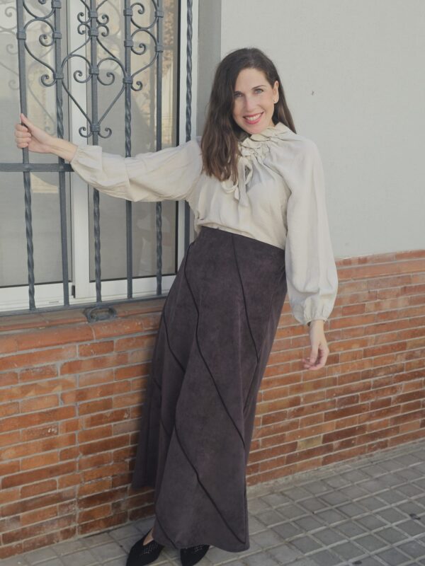 6092 Falda Marrón - Imagen 3