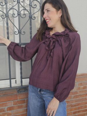 6120 Blusa Burdeos