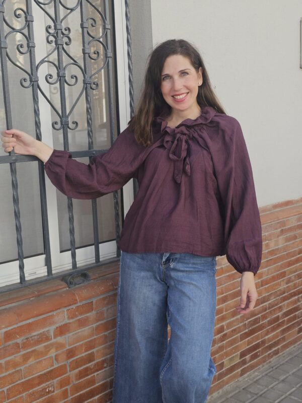 6120 Blusa Burdeos - Imagen 3