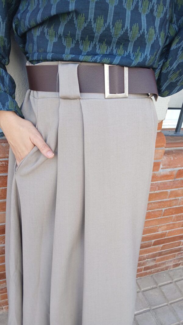 6140 Falda beig cinturon - Imagen 5