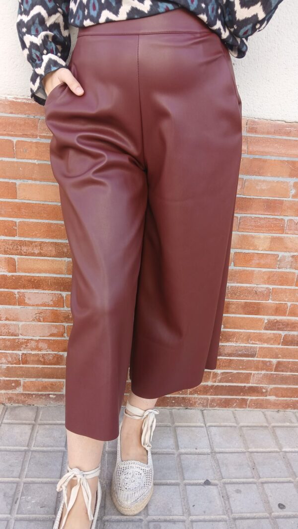 6135 Pantalon marron T/L