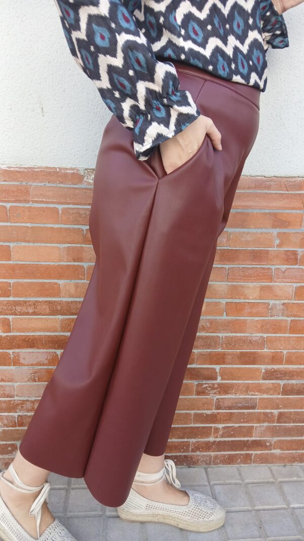 6135 Pantalon marron T/L - Imagen 3