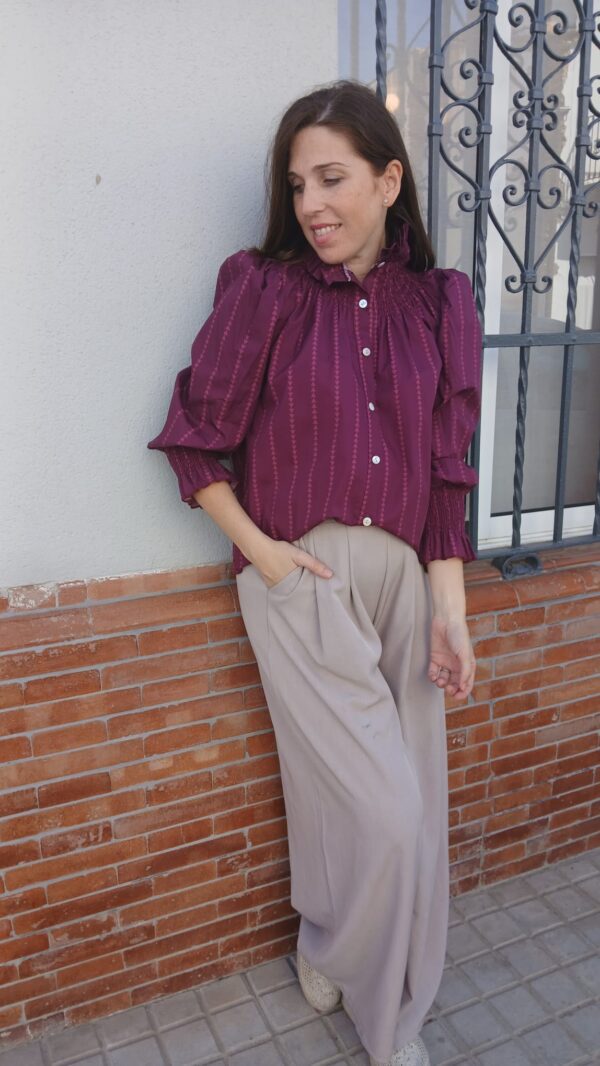 6159 Camisa berengena
