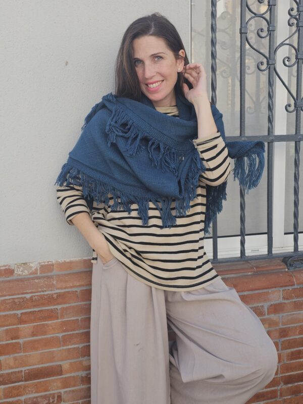 6167 poncho azul
