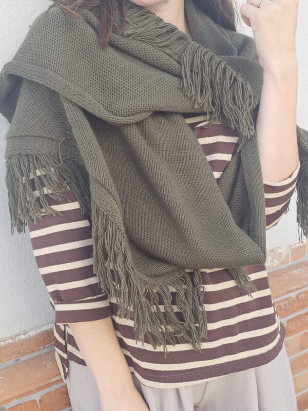 6165 poncho verde - Imagen 3