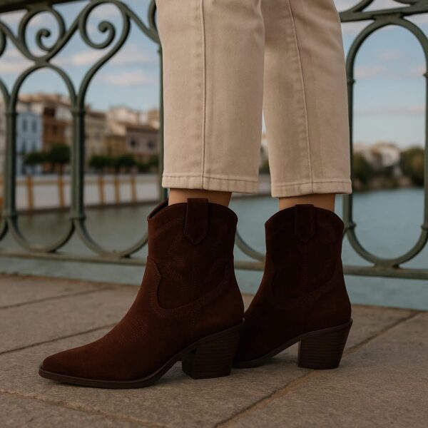 6212 Bota cowboy marrón