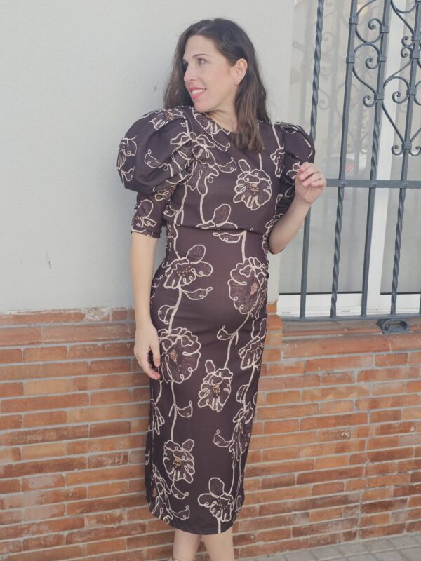 6175 Vestido marrón - Imagen 2