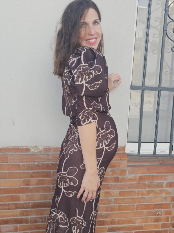 6175 Vestido marrón - Imagen 5