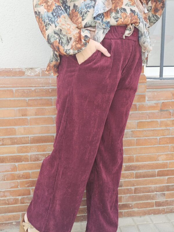 6199 Pantalón burdeos - Imagen 3