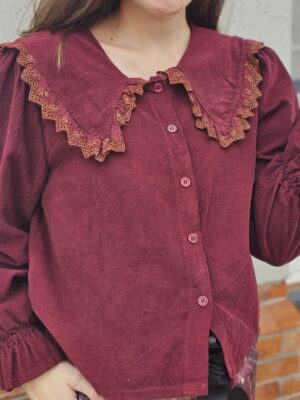 6254 Camisa burdeos
