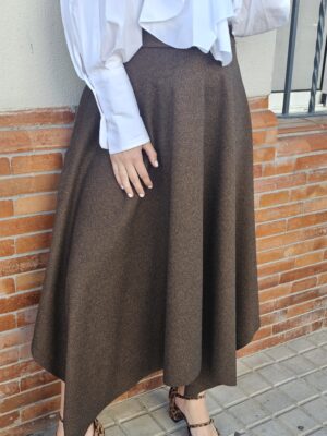 6328 Falda marron T/M-L