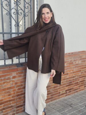 6653 Capa abrigo marron