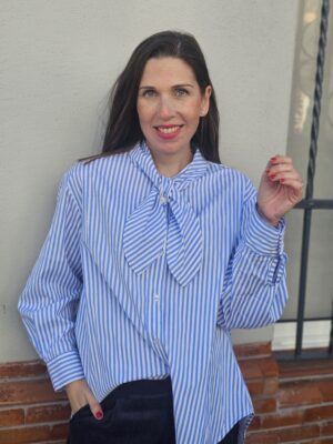 6644 Camisa rayas azul