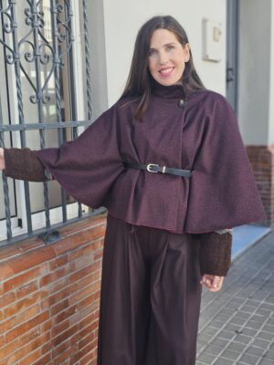 6365 Capa cinturon burdeos