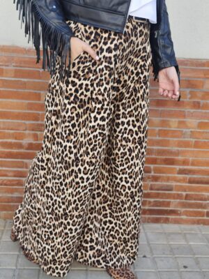 6374 Pantalon leopardo