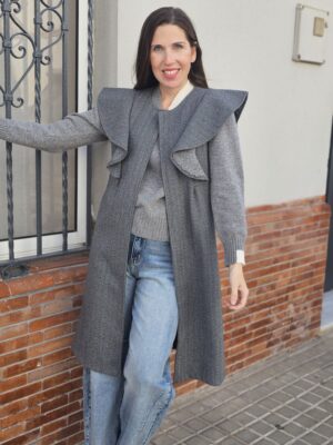 6504 Chaleco gris claro