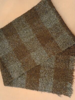 6511 Bufanda azul y marrón